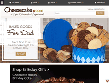 Tablet Screenshot of cheesecake.com